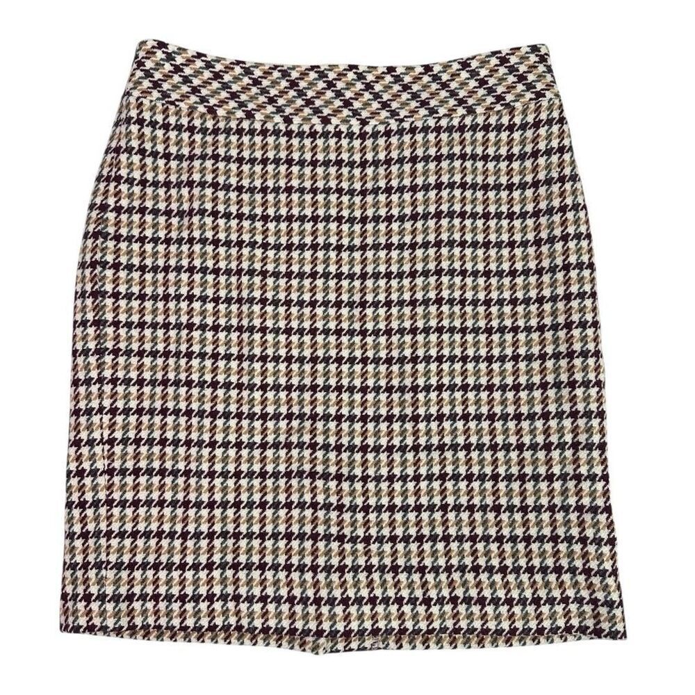 Talbots Plaid Wool Blend Skirt 6P
